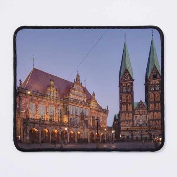 Item preview, Bremen Town Hall and Cathedral, dusk, Bremen, Germany designed and sold by Torsten Krüger.