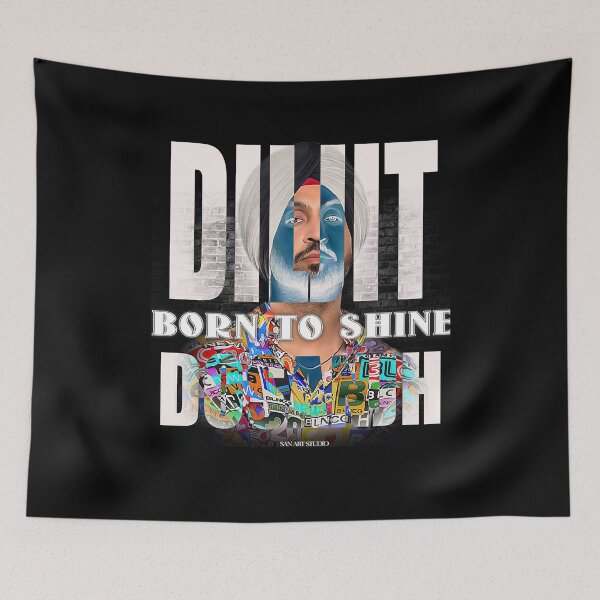 Item preview, Retro Colorful Diljit Dosanjh Painting Limited Edition designed and sold by Claudia Jarred.