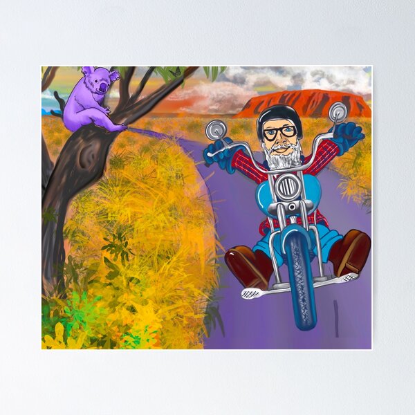 Item preview, Mi amapola monta una harley designed and sold by MichelleBaxArt.