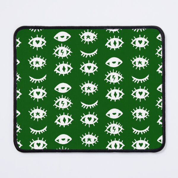 Item preview, Green and white Eye print designed and sold by DemonicGloom.