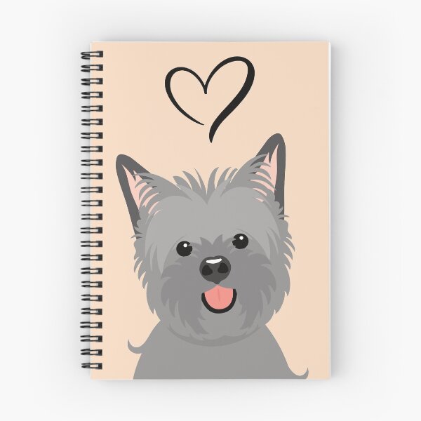 Item preview, LOVE Gray Grey Cairn Terrier Dog designed and sold by Lulupainting.