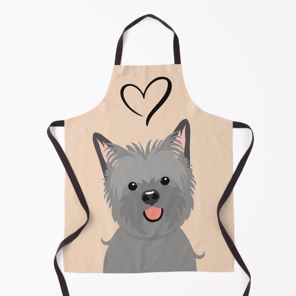 Item preview, LOVE Gray Grey Cairn Terrier Dog designed and sold by Lulupainting.