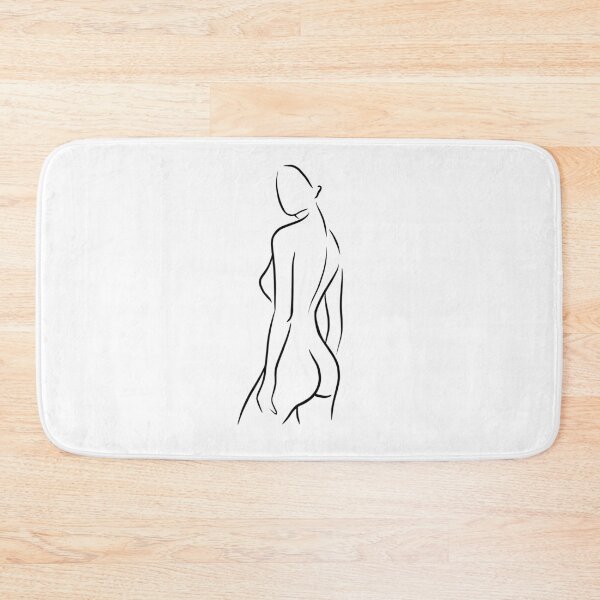Item preview, Minimal line drawing of nude women's body  designed and sold by smotrivnebo.