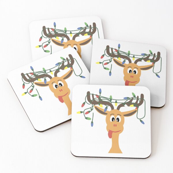 Item preview, Reindeer with christmas garland designed and sold by kamorim.