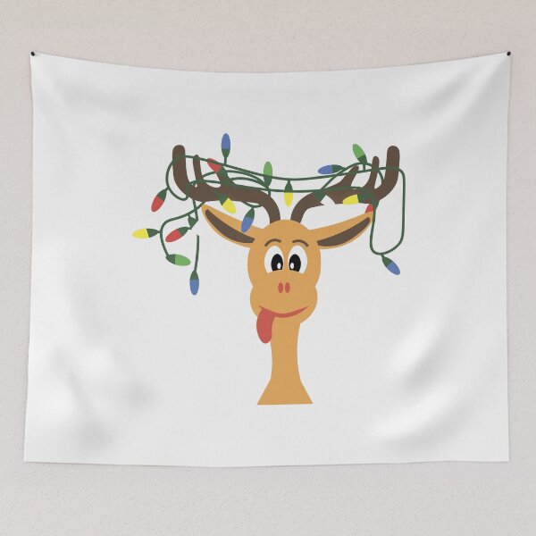 Item preview, Reindeer with christmas garland designed and sold by kamorim.