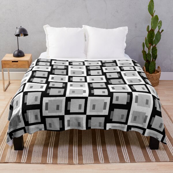 Item preview, Super Simple Pixel Fishies, Black and White designed and sold by rin3d .