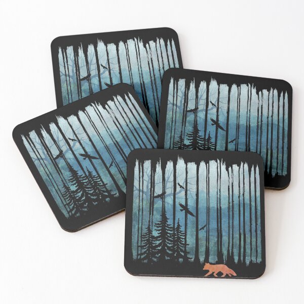 Item preview, Misty Forest Fox - Brush Strokes  designed and sold by maryedenoa.