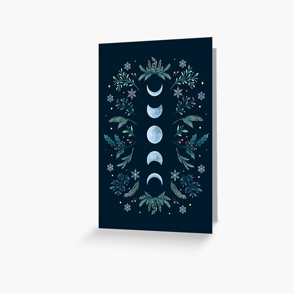 Item preview, Moonlit Garden-Teal Snow designed and sold by episodicDrawing.