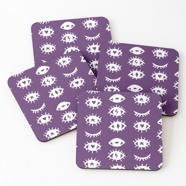 Item preview, Purple white Eye print designed and sold by DemonicGloom.