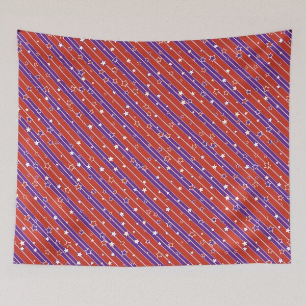 Item preview, Red Purple Stars and Stripes designed and sold by James-Cole.
