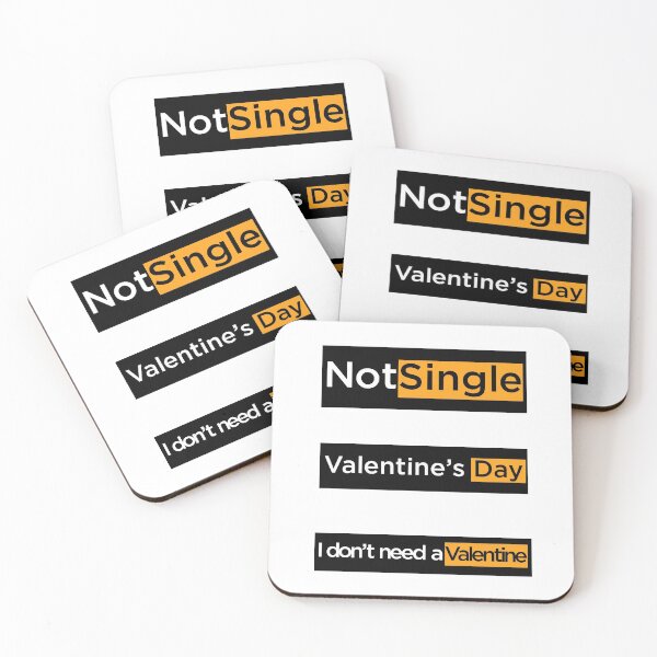 Item preview, Valentines Day Not Single Funny Sticker Pack - I dont need a Valentine designed and sold by andrei49387.