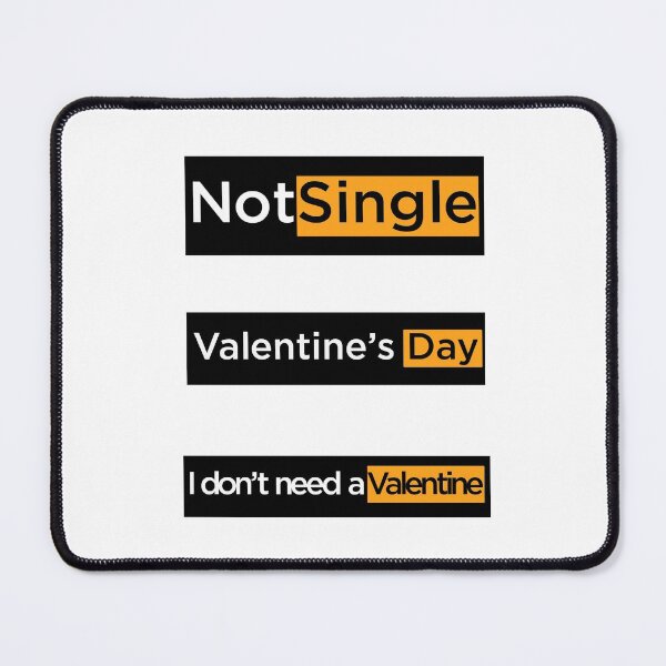 Item preview, Valentines Day Not Single Funny Sticker Pack - I dont need a Valentine designed and sold by andrei49387.