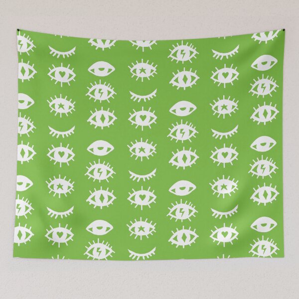 Item preview, Light Green and white Eye print designed and sold by DemonicGloom.