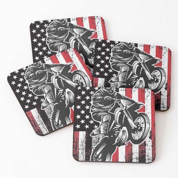 Item preview, Motocross 4th Of July Cool Dirt Bike American Flag Patriotic designed and sold by BrandyBare.