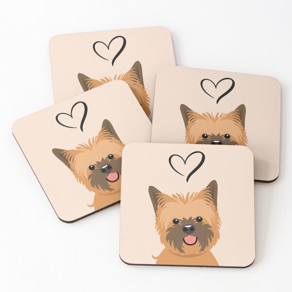 Item preview, LOVE Golden Red Cairn Terrier Dog designed and sold by Lulupainting.
