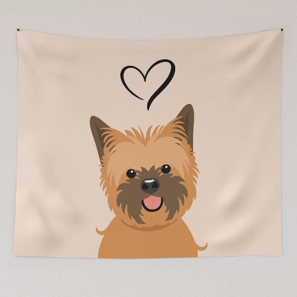 Item preview, LOVE Golden Red Cairn Terrier Dog designed and sold by Lulupainting.