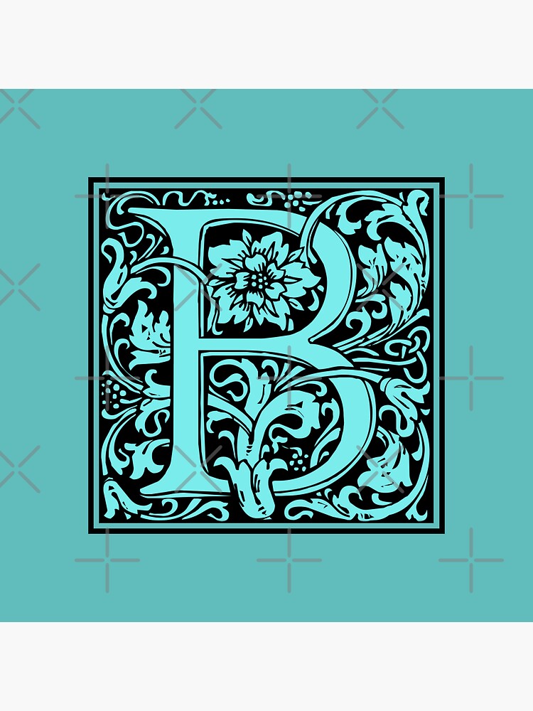 "William Morris Monogram Letter B " Sticker For Sale By Joolietta ...