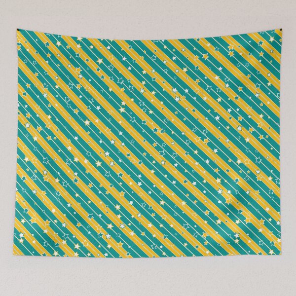 Item preview, Yellow Green Stars and Stripes designed and sold by James-Cole.