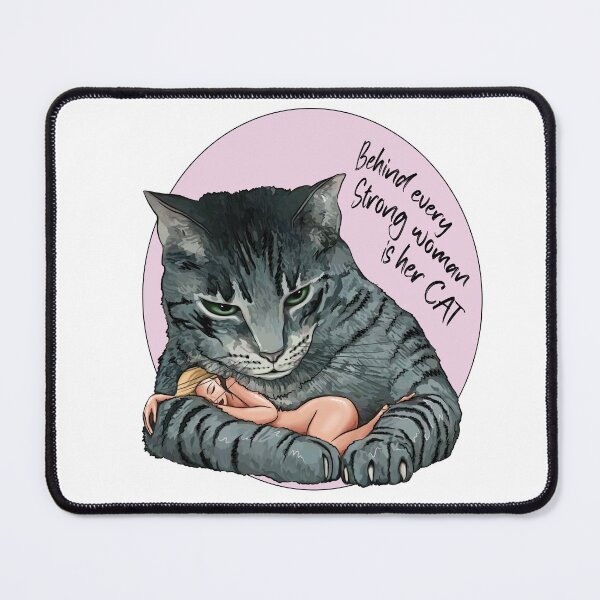 Item preview, Behind Every Strong Women is Her Cat Design designed and sold by AnnastasiiaD.