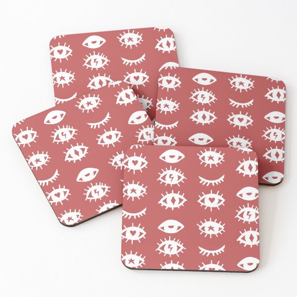 Item preview, Blush Orange and white Eye print designed and sold by DemonicGloom.