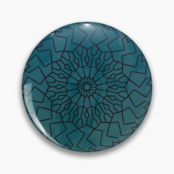Item preview, Blue Geometric Radial Design \ Ornamented  designed and sold by Anma-H.