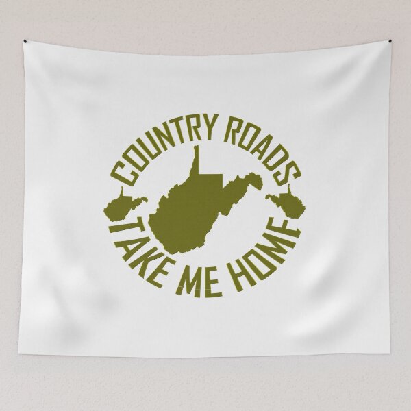 Item preview, West Virginia Country Roads State Map 6 designed and sold by Ripoubsb.
