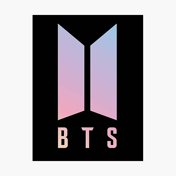 Logo BTS Noir Impression photo