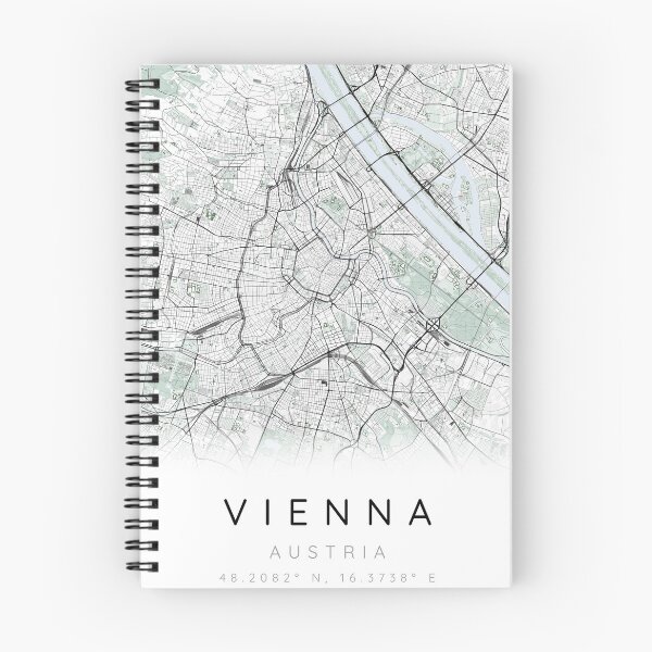 Item preview, Vienna map Scandinavian style designed and sold by DesireeVDA.