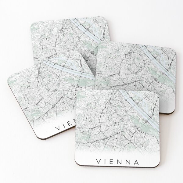 Item preview, Vienna map Scandinavian style designed and sold by DesireeVDA.