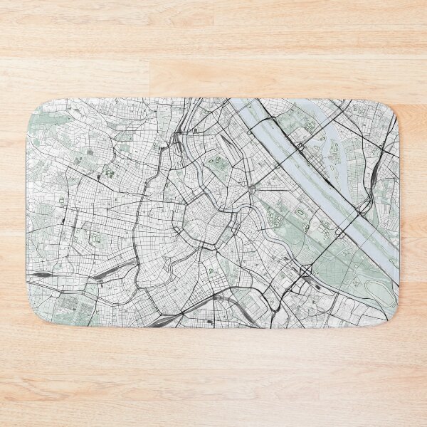 Item preview, Vienna map Scandinavian style designed and sold by DesireeVDA.