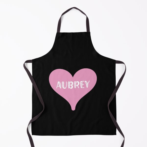 Item preview, Aubrey name - pink heart pretty font design for Valentines Day gift or just for love designed and sold by NameTheory.