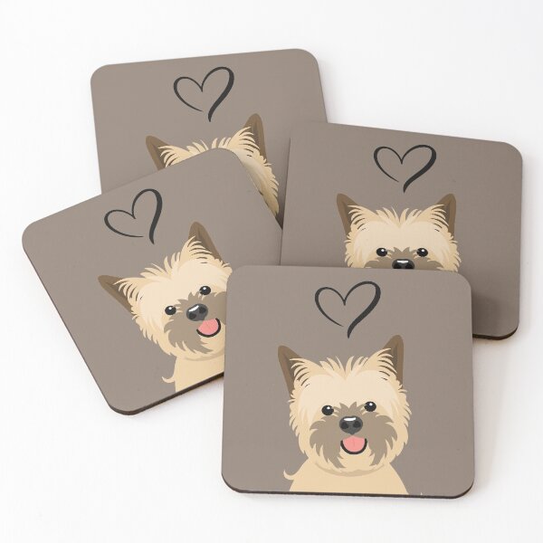 Item preview, LOVE wheaten Cairn Terrier Dog designed and sold by Lulupainting.
