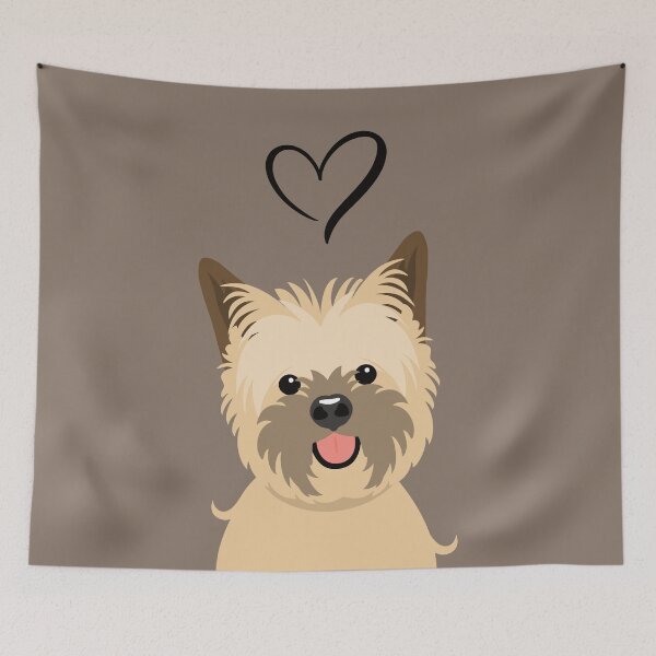 Item preview, LOVE wheaten Cairn Terrier Dog designed and sold by Lulupainting.