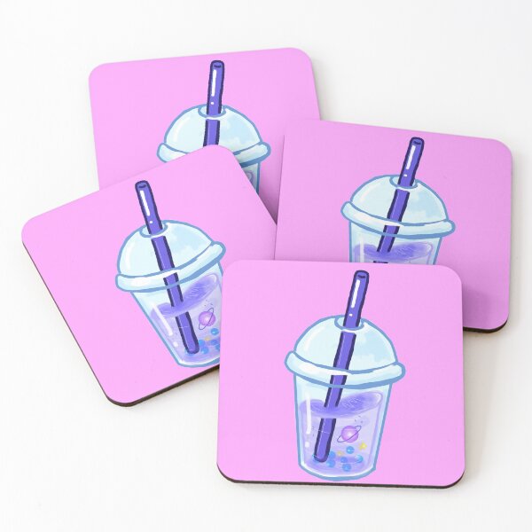 Item preview, Bubble tea -  Space planet tea pink designed and sold by DemonicGloom.