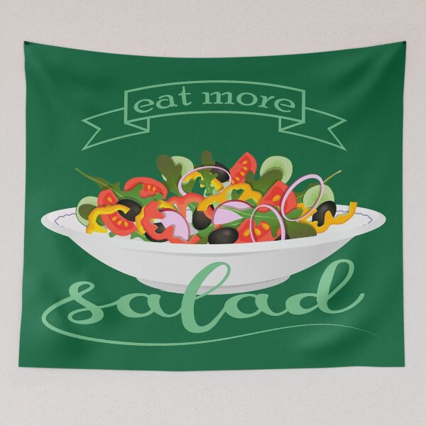 Item preview, Eat more salad quote designed and sold by CutieBlue.