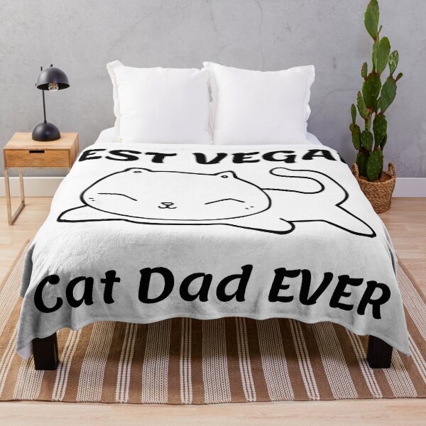 Item preview, Best Vegan Cat Dad Ever- Funny, Unique, Cat Lover, Minimalistic, Cute designed and sold by MAEffects.