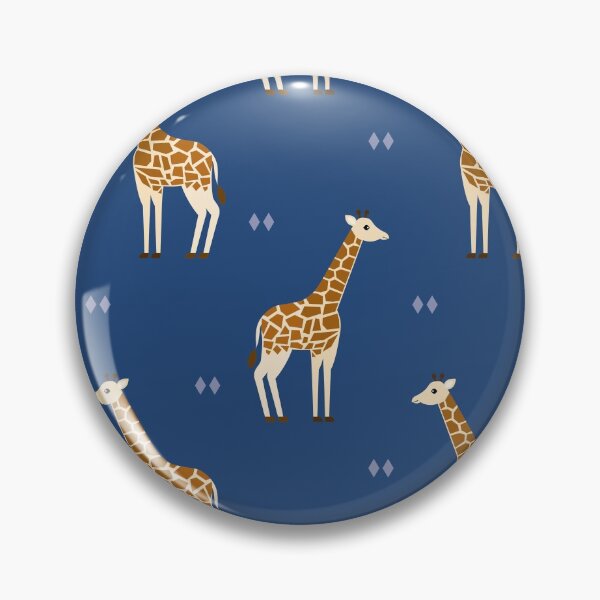 Item preview, Giraffes on blue designed and sold by reneesillus.