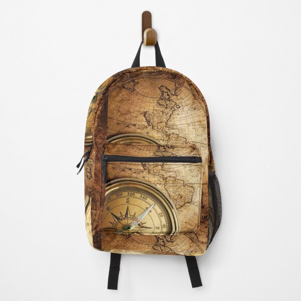 Item preview, Compass & a map designed and sold by witwiky arts.