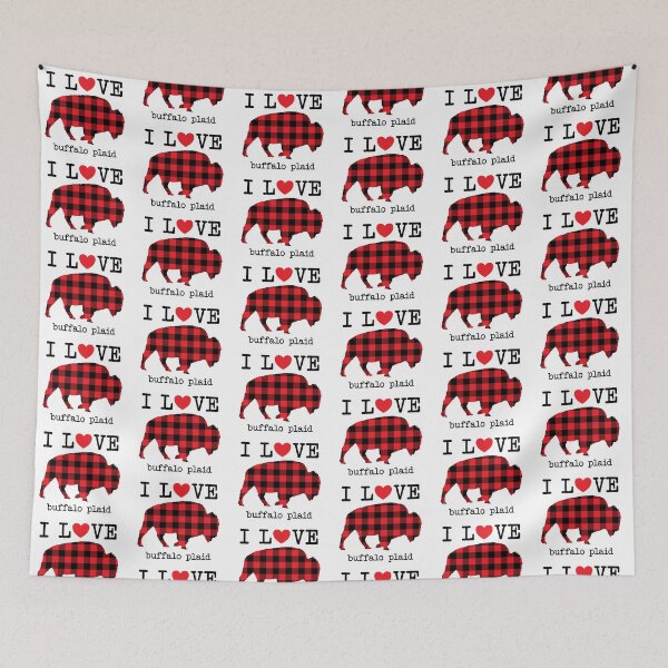 Item preview, I Love Buffalo Plaid Buffalo Funny Buffalo Bison designed and sold by Rabbitti.