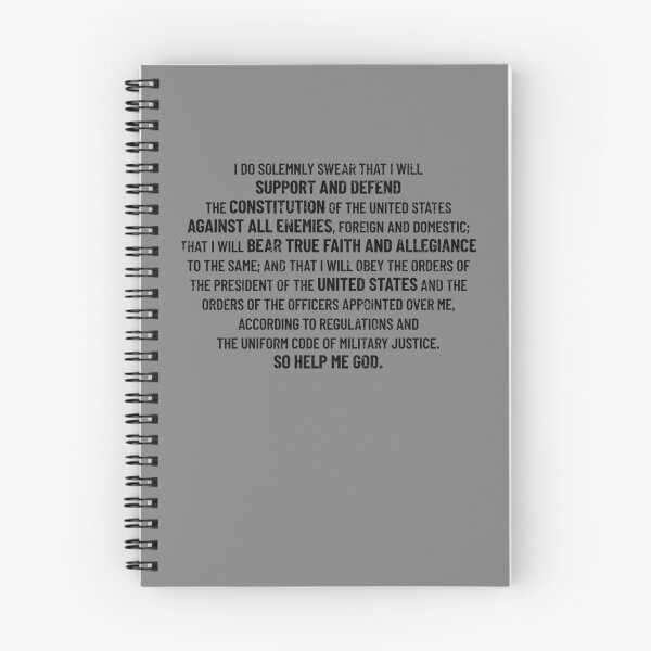 Item preview, Military Oath Defend The Constitution Veteran Military Oath Gear designed and sold by DynamicDesign.
