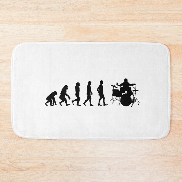 Item preview, Funny Evolution of Man Drummer Percussionist design designed and sold by HROC.
