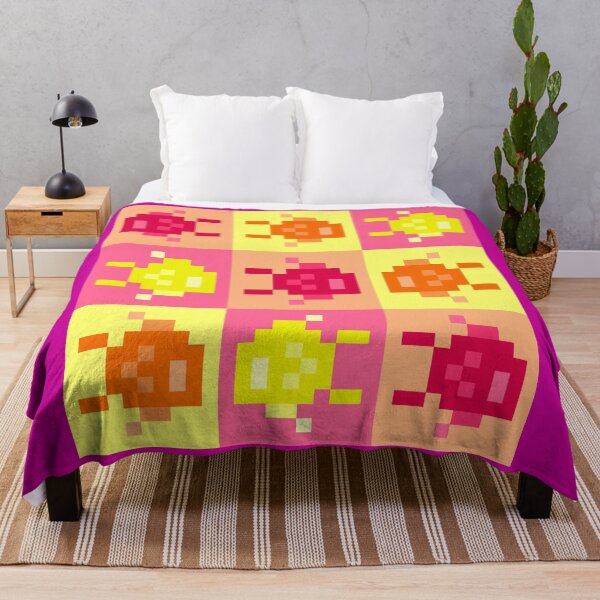 Item preview, Fancy Pixel Fishie Tiles, Red Orange Yellow designed and sold by rin3d .