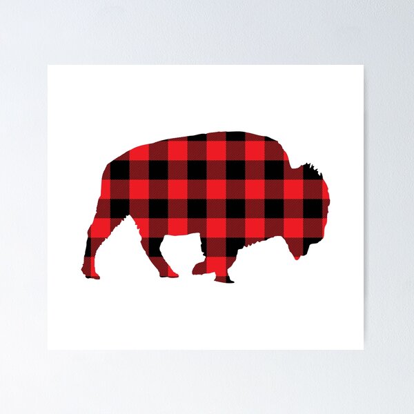 Red Tartan Plaid Design Poster