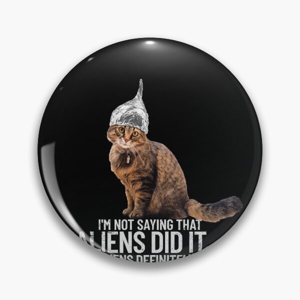 Item preview, Conspiracy Cat Alien Conspiracy Theory Aliens Tin Foil Hat Gear designed and sold by DynamicDesign.