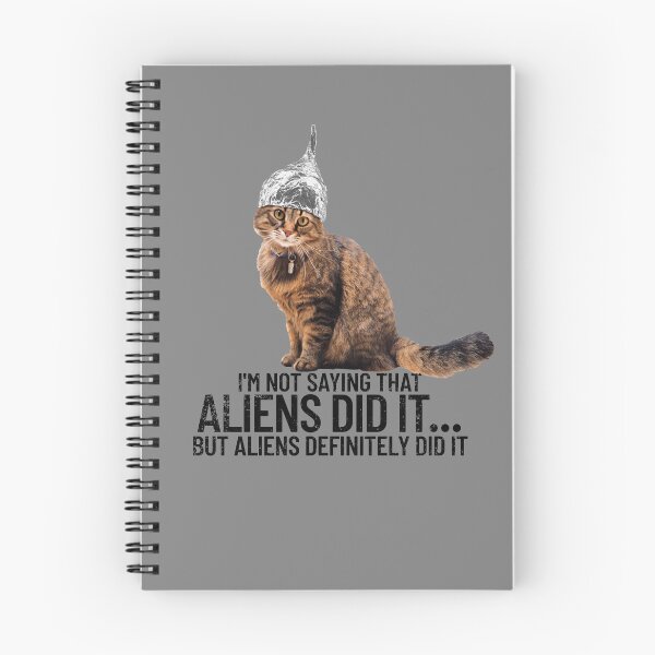 Item preview, Conspiracy Cat Alien Conspiracy Theory Aliens Tin Foil Hat Gear designed and sold by DynamicDesign.