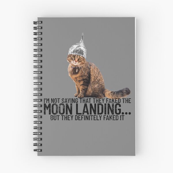Item preview, Conspiracy Cat Moon Landing Conspiracy Theory Tin Foil Hat Gear designed and sold by DynamicDesign.