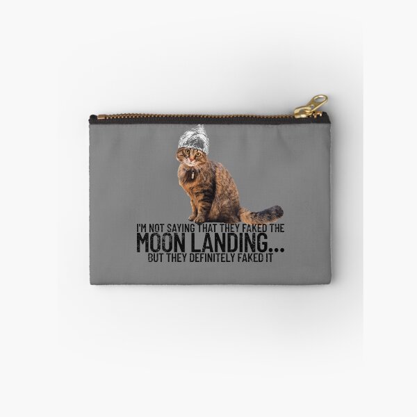 Item preview, Conspiracy Cat Moon Landing Conspiracy Theory Tin Foil Hat Gear designed and sold by DynamicDesign.