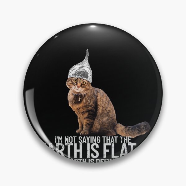 Artikelvorschau, Conspiracy Cat Flat Earther Conspiracy Theory Tin Foil Hat Gear entworfen und verkauft von DynamicDesign.