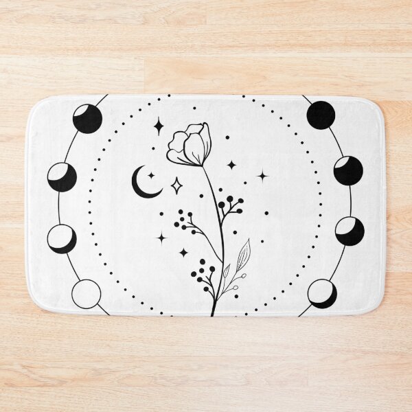 Item preview, Floral Witchy Moon Phase designed and sold by LoopyGalaxy.
