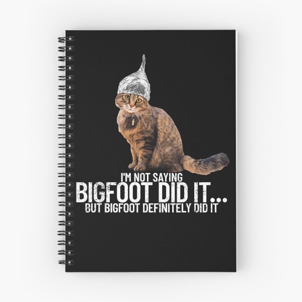 Item preview, Conspiracy Cat It Was Bigfoot Conspiracy Theory Tin Foil Hat Gear designed and sold by DynamicDesign.